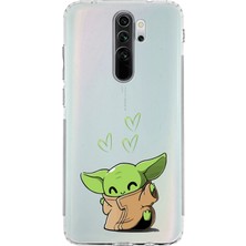 Mobilpad Xiaomi Redmi Note 8 Pro Uyumlu Baskılı Yumuşak Silikon Şeffaf Telefon Kılıfı