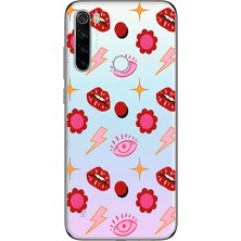 Mobilpad Xiaomi Redmi Note 8 Uyumlu Baskılı Yumuşak Silikon Şeffaf Telefon Kılıfı