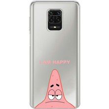 Mobilpad Xiaomi Redmi Note 9 Pro Uyumlu Baskılı Yumuşak Silikon Şeffaf Telefon Kılıfı