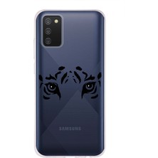Mobilpad Samsung Galaxy A02S Uyumlu Baskılı Yumuşak Silikon Şeffaf Telefon Kılıfı