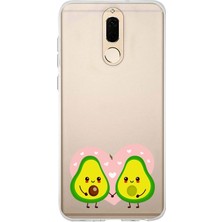 Mobilpad Huawei Mate 10 Lite Uyumlu Baskılı Yumuşak Silikon Şeffaf Telefon Kılıfı