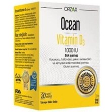 Orzax Ocean Vitamin D3 1000 Iu Oral Sprey 20 ml