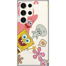 Mobilpad Samsung Galaxy S24 Ultra Uyumlu Baskılı Yumuşak Silikon Şeffaf Telefon Kılıfı