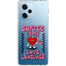 Mobilpad Xiaomi Redmi Note 12 Pro 5g Uyumlu Baskılı Yumuşak Silikon Şeffaf Telefon Kılıfı