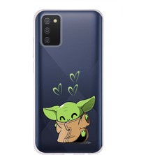 Mobilpad Samsung Galaxy A02S Uyumlu Baskılı Yumuşak Silikon Şeffaf Telefon Kılıfı