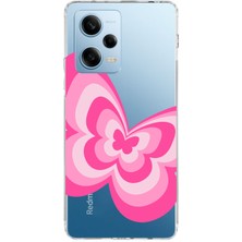 Mobilpad Xiaomi Redmi Note 12 Pro 5g Uyumlu Baskılı Yumuşak Silikon Şeffaf Telefon Kılıfı
