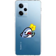 Mobilpad Xiaomi Redmi Note 12 Pro 5g Uyumlu Baskılı Yumuşak Silikon Şeffaf Telefon Kılıfı