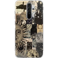 Mobilpad Xiaomi Redmi Note 8 Pro Uyumlu Baskılı Yumuşak Silikon Şeffaf Telefon Kılıfı