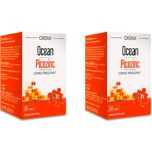 Orzax Ocean Picozinc Çinko Pikolinat 30 Tablet x 2 Adet