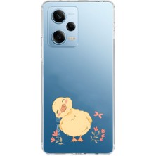 Mobilpad Xiaomi Redmi Note 12 Pro 5g Uyumlu Baskılı Yumuşak Silikon Şeffaf Telefon Kılıfı