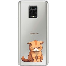 Mobilpad Xiaomi Redmi Note 9 Pro Uyumlu Baskılı Yumuşak Silikon Şeffaf Telefon Kılıfı