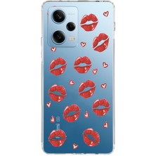 Mobilpad Xiaomi Redmi Note 12 Pro 5g Uyumlu Baskılı Yumuşak Silikon Şeffaf Telefon Kılıfı