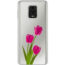 Mobilpad Xiaomi Redmi Note 9 Pro Uyumlu Baskılı Yumuşak Silikon Şeffaf Telefon Kılıfı