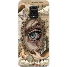 Mobilpad Xiaomi Redmi Note 9 Pro Uyumlu Baskılı Yumuşak Silikon Şeffaf Telefon Kılıfı