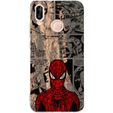 Mobilpad Huawei P20 Lite Uyumlu Baskılı Yumuşak Silikon Şeffaf Telefon Kılıfı