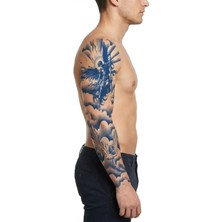 Tattoo 1 Ay Kalıcı 24 Saat Sonra Kararan  Bulut Mitoloji Realistic Geçici Dövme