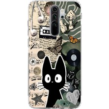 Mobilpad Xiaomi Redmi Note 8 Pro Uyumlu Baskılı Yumuşak Silikon Şeffaf Telefon Kılıfı