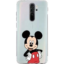 Mobilpad Xiaomi Redmi Note 8 Pro Uyumlu Baskılı Yumuşak Silikon Şeffaf Telefon Kılıfı