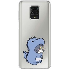 Mobilpad Xiaomi Redmi Note 9 Pro Uyumlu Baskılı Yumuşak Silikon Şeffaf Telefon Kılıfı