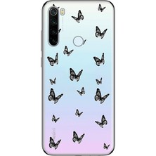 Mobilpad Xiaomi Redmi Note 8 Uyumlu Baskılı Yumuşak Silikon Şeffaf Telefon Kılıfı