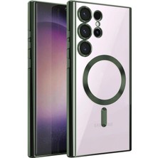 Dadya Milla Ddy  Samsung Galaxy S25 Ultra Kılıf Kross Magneticsafe Kapak - Koyu Yeşil Mil