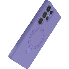 Dadya Milla Ddy  Samsung Galaxy S24 Ultra Regal Magsafe Standlı Kapak - Lila Mil
