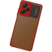 Dadya Milla Ddy  Xiaomi Poco X5 Pro 5g Kılıf Montreal Silikon Kapak - Kırmızı Mil