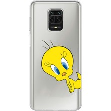 Mobilpad Xiaomi Redmi Note 9 Pro Uyumlu Baskılı Yumuşak Silikon Şeffaf Telefon Kılıfı