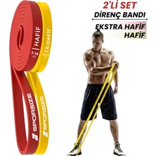Sporsize Profesyonel Direnç Bandı Kas Geliştirme Lastiği Fitness Pilates Cross Training Bant Yoga Push Up Barfiks Bandı