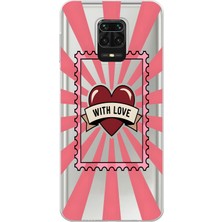 Mobilpad Xiaomi Redmi Note 9 Pro Uyumlu Baskılı Yumuşak Silikon Şeffaf Telefon Kılıfı