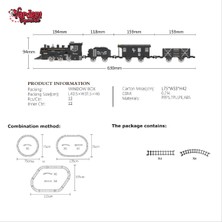Dadya Milla Ddy FF-1603C-4C Işıklı ve Sesli Buharlı Tren Seti -Vrd Mil