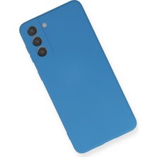 Dadya Milla Ddy  Samsung Galaxy S21 Plus Kılıf Nano Içi Kadife Silikon - Mavi Mil