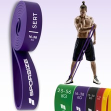 Sporsize Profesyonel Direnç Bandı Kas Geliştirme Lastiği Fitness Pilates Cross Training Bant Yoga Push Up Barfiks Bandı