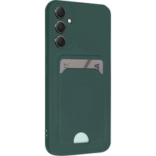 Dadya Milla Ddy  Samsung Galaxy A16 5g Kılıf Kelvin Kartvizitli Silikon - Koyu Yeşil Mil