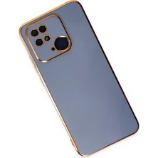 Dadya Milla Ddy  Xiaomi Redmi 10C Kılıf Volet Silikon - Mavi Mil