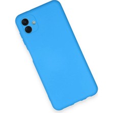 Dadya Milla Ddy  Samsung Galaxy A04 Kılıf Nano Içi Kadife Silikon - Mavi Mil