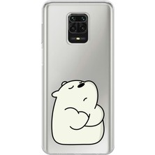 Mobilpad Xiaomi Redmi Note 9 Pro Uyumlu Baskılı Yumuşak Silikon Şeffaf Telefon Kılıfı