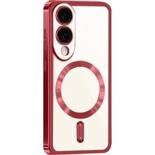 Dadya Milla Ddy  Samsung Galaxy S25 Edge Kross Magneticsafe Kapak - Kırmızı Mil