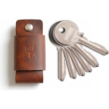 Oh Deer Leather Hakiki Deri Anahtar Organizer - Anahtarlık - Kahverengi