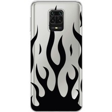 Mobilpad Xiaomi Redmi Note 9 Pro Uyumlu Baskılı Yumuşak Silikon Şeffaf Telefon Kılıfı