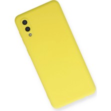 Dadya Milla Ddy  Samsung Galaxy A02 Kılıf Nano Içi Kadife Silikon - Sarı Mil