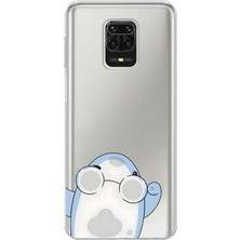 Mobilpad Xiaomi Redmi Note 9 Pro Uyumlu Baskılı Yumuşak Silikon Şeffaf Telefon Kılıfı