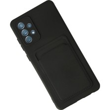 Dadya Milla Ddy  Samsung Galaxy A72 Kılıf Kelvin Kartvizitli Silikon - Siyah Mil