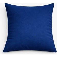 PerdeYap Kadife Dokulu Parlement Mavisi Kırlent Yastık Kılıfı ( 1 Adet )