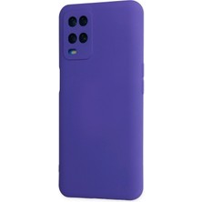 Dadya Milla Ddy  Oppo A54 4g Kılıf Nano Içi Kadife Silikon - Mor Mil