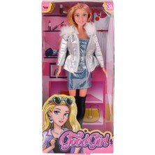 Dadya Milla Ddy WG-66770 Parlak Elbiseli Ceketli Bebek 29 cm -Vardem Mil