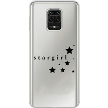 Mobilpad Xiaomi Redmi Note 9 Pro Uyumlu Baskılı Yumuşak Silikon Şeffaf Telefon Kılıfı