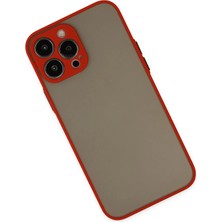 Dadya Milla Ddy  iPhone 14 Pro Kılıf Montreal Silikon Kapak - Kırmızı Mil