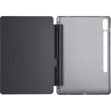 Dadya Milla Ddy  Samsung Galaxy X610 Tab S9 Fe Plus 12.4 Kılıf Kalemlikli Mars Tablet Kılıfı - Siyah Mil