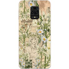 Mobilpad Xiaomi Redmi Note 9 Pro Uyumlu Baskılı Yumuşak Silikon Şeffaf Telefon Kılıfı